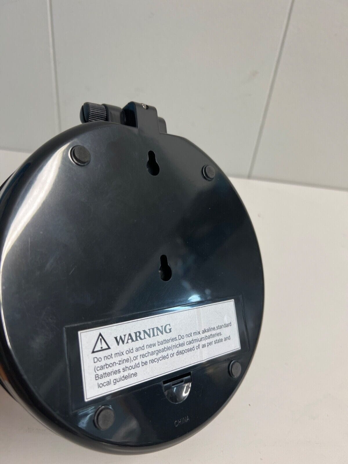 Black Dual Magnifying Mirror w/ Crystal Initial by Lori Greiner