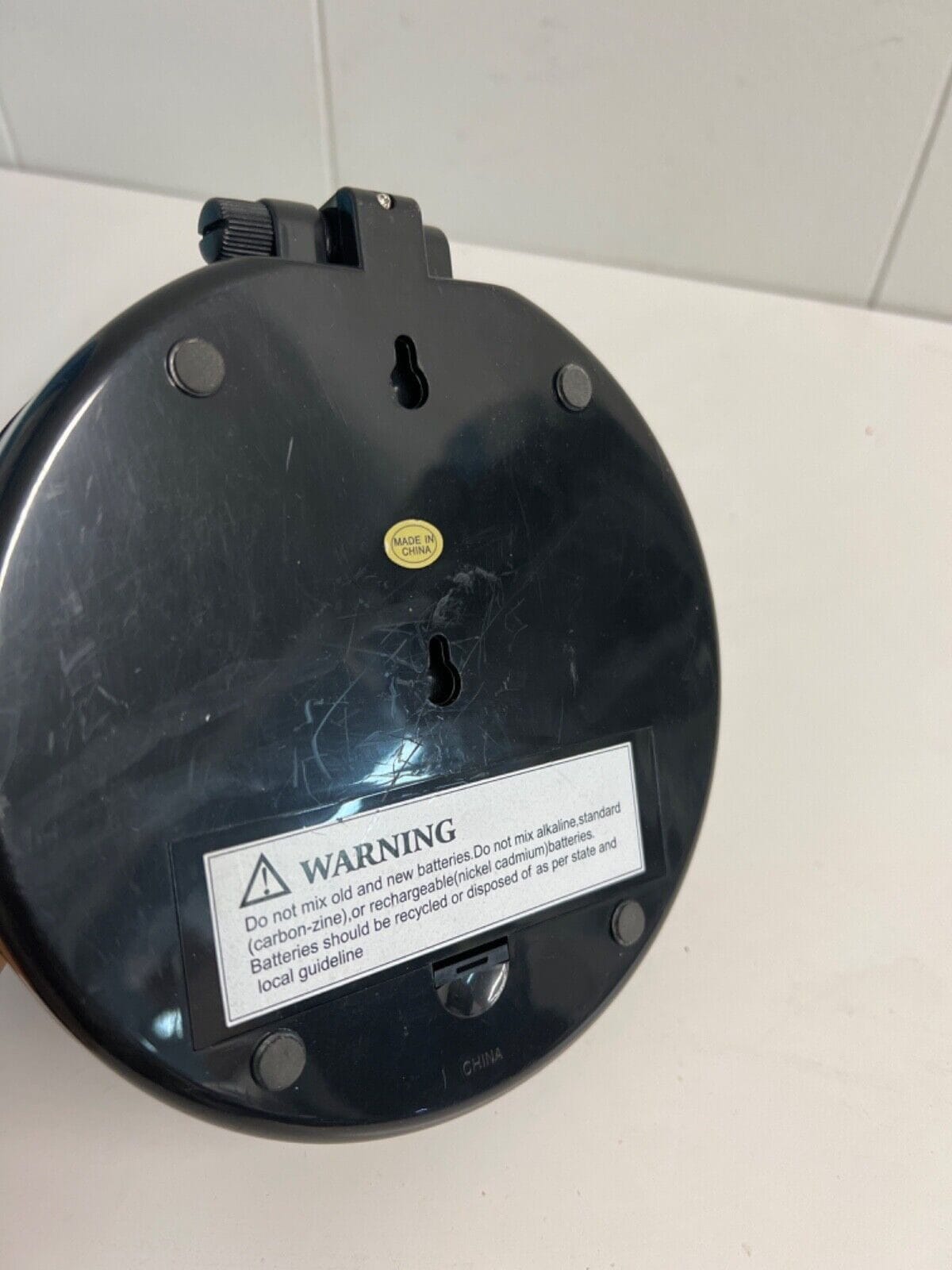 Black Dual Magnifying Mirror w/ Crystal Initial by Lori Greiner