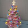 Mr. Christmas 12" Snow-Tipped Nostalgic Tree with Timer DAMAGED
