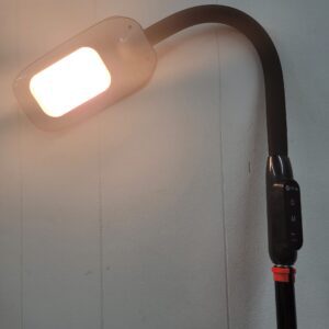 OttLite LED Floor Lamp with USB Charging Port & Tablet Stand, Black or White