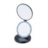 Black Dual Magnifying Mirror w/ Crystal Initial by Lori Greiner Black Dual Magnifying Mirror w/ Crystal Initial by Lori Greiner