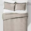 Border Stitch Flannel Duvet & Sham Set - Project 62™ + Nate Berkus, Queen Border Stitch Flannel Duvet & Sham Set - Project 62™ + Nate Berkus, Queen